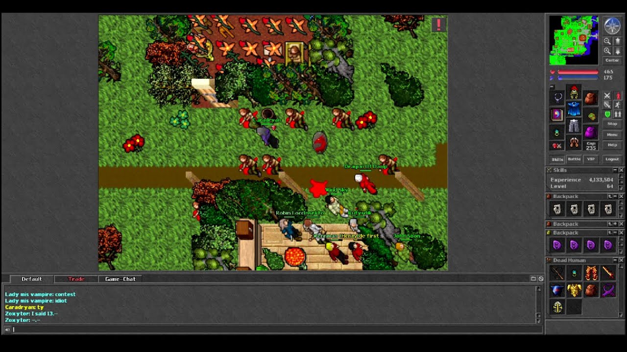 MS 64(CARADRYAN) MASS PK NICE LOOT (20+ kills) - (Antica 2004 7.21)