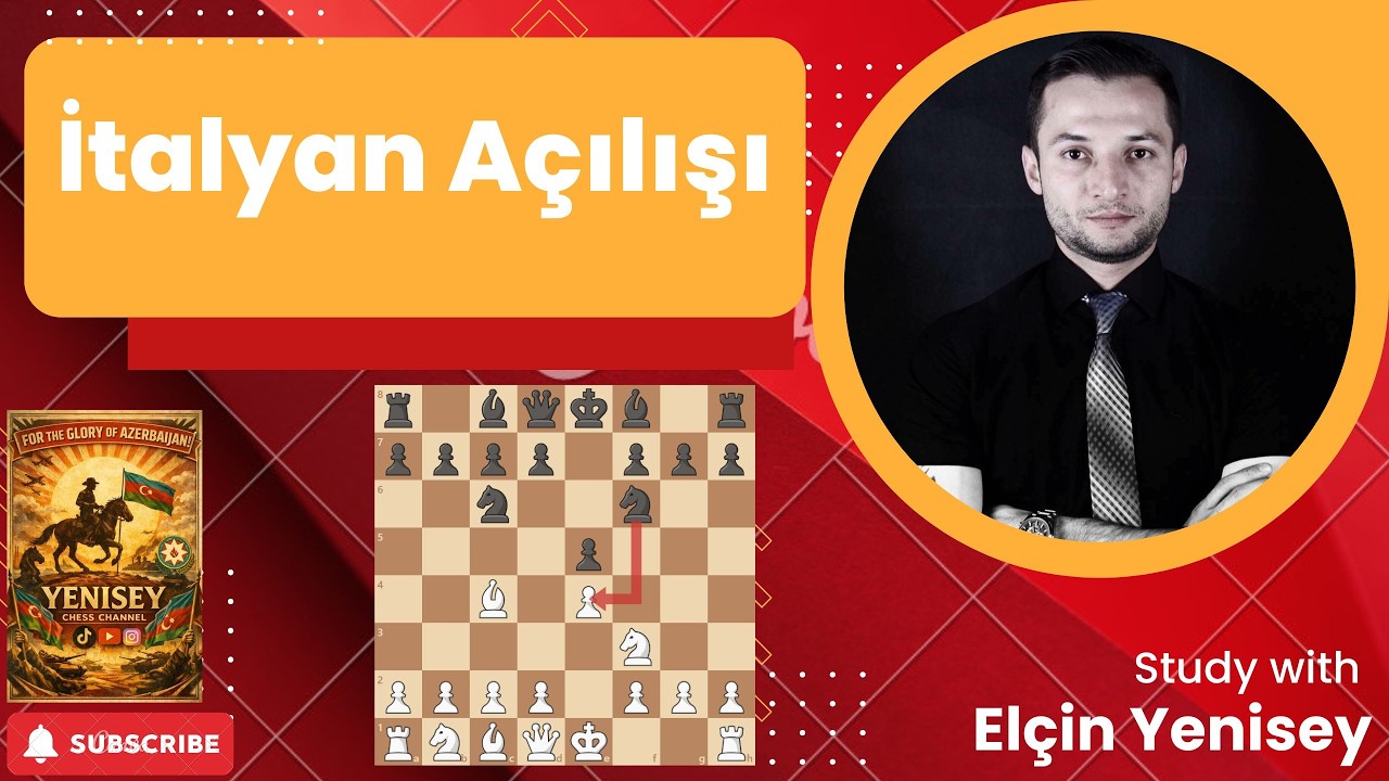 İtalyan Açılışı: Tarixdən Gələn Qələbə Taktikası ! #şahmat #chess #satranç