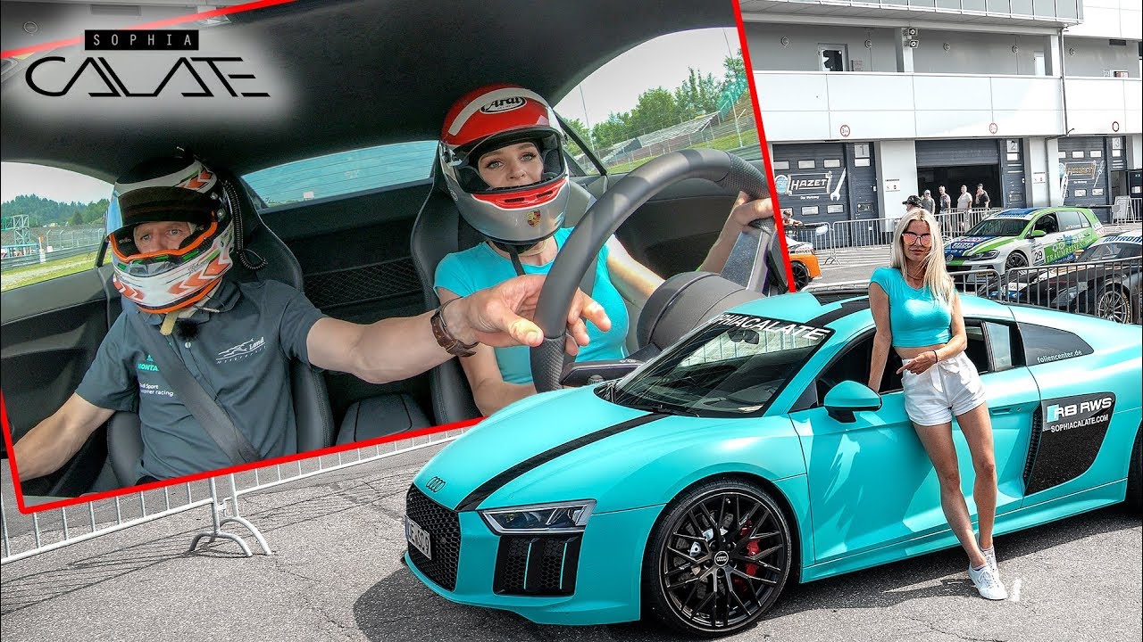 Blondine am Steuer Ungeheuer?! Nürburgring mit dem R8 RWS!