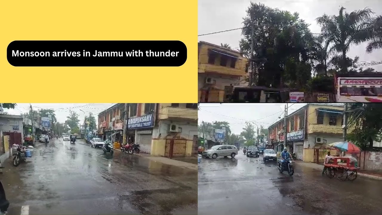 Monsoon arrives in Jammu with thunder | JK News Today