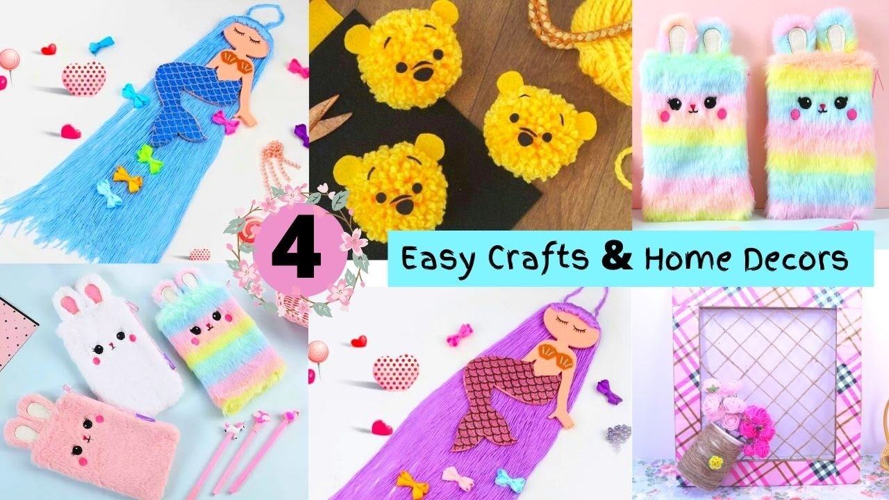 4 Easy Crafts and Home Decor Ideas to do When You Are Bored / DIY