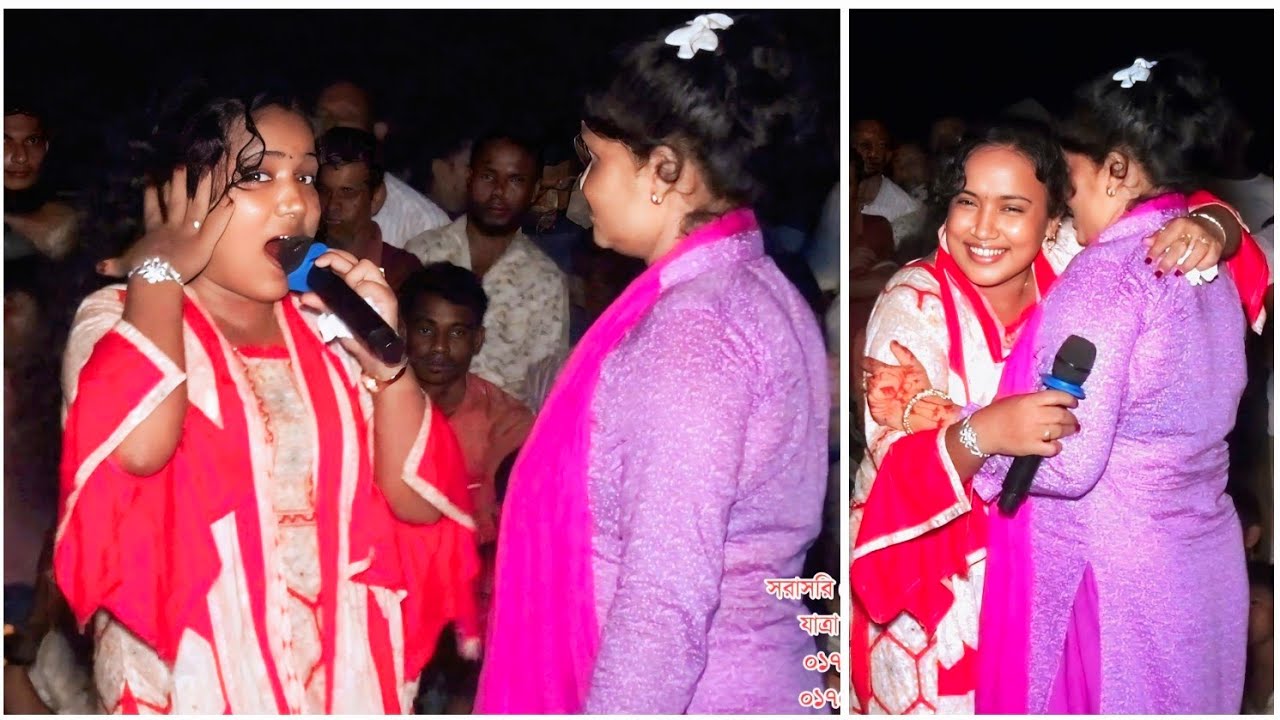 পুষ্প মালা নাটকের গান।যাত্রা নায়িকা মিষ্টি  বিনি সুতায় গেতেছি মালা