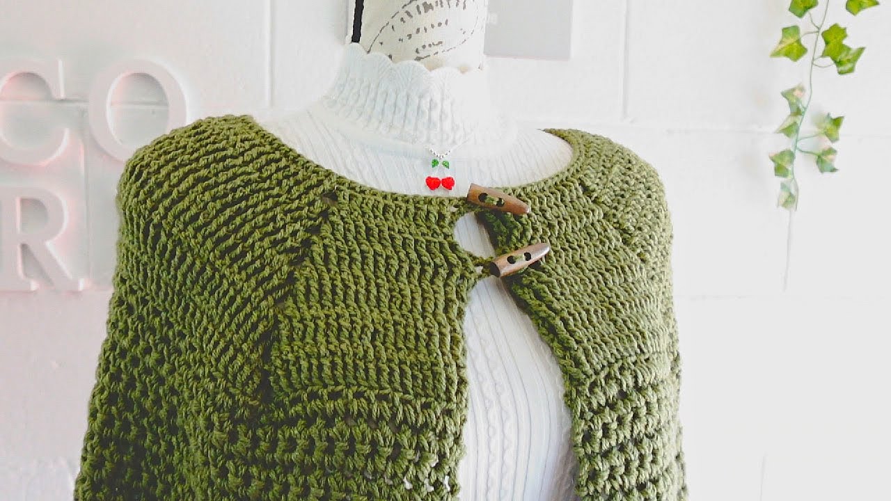 SOLO 3 MADEJAS Hermosa CAPITA a CROCHET Facil para PRINCIPIANTES