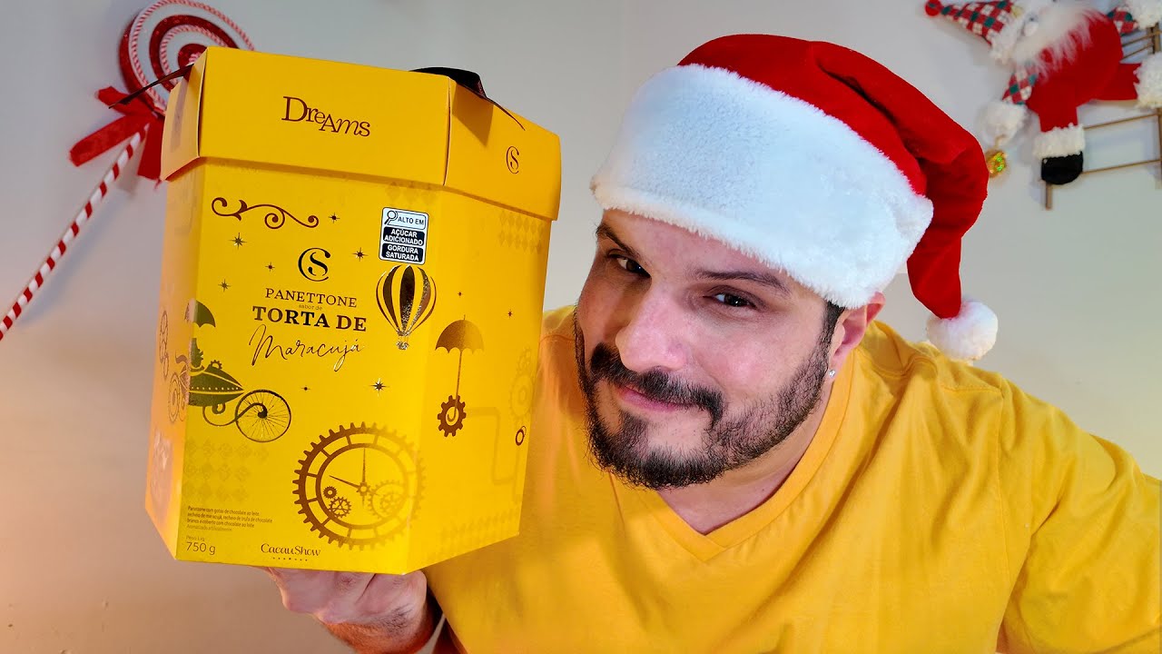 PROVANDO O PANETTONE TORTA DE MARACUJÁ da CACAU SHOW - CAIU A QUALIDADE MESMO? #natal #natal2025