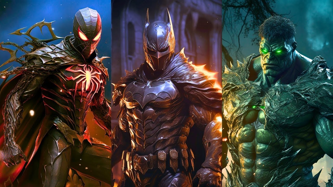 Top 25 Superheroes but Gothic Fantasy Knights 💥 All Characters. DC & Marvel