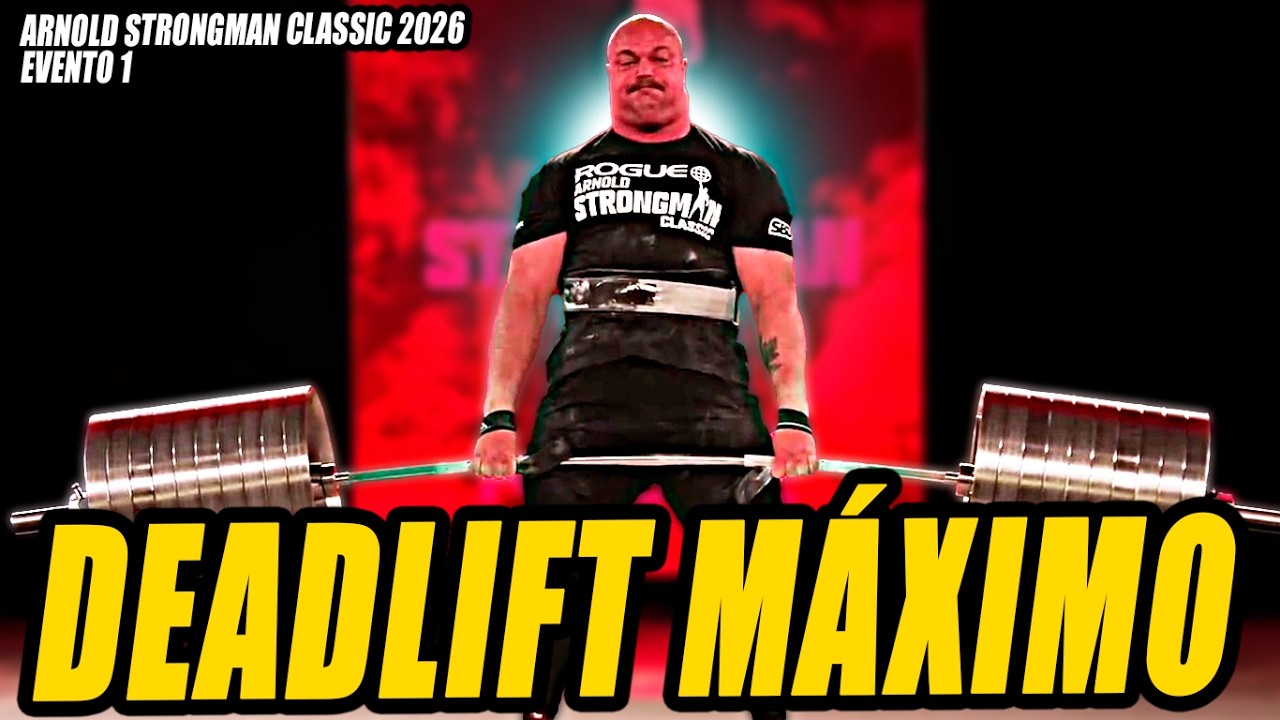 🔴LIVE | Deadlift Máximo na Barra Elefante | Arnold Strongman Classic 2026