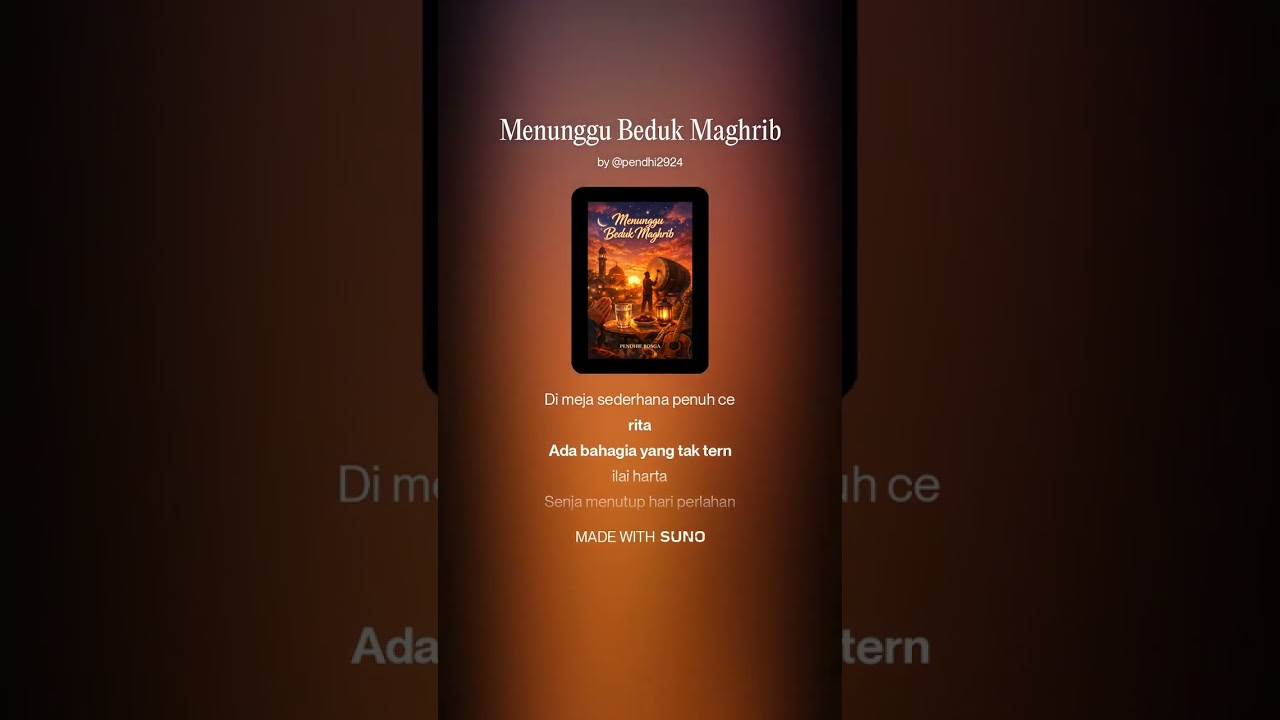 Menunggu Beduk Maghrib
