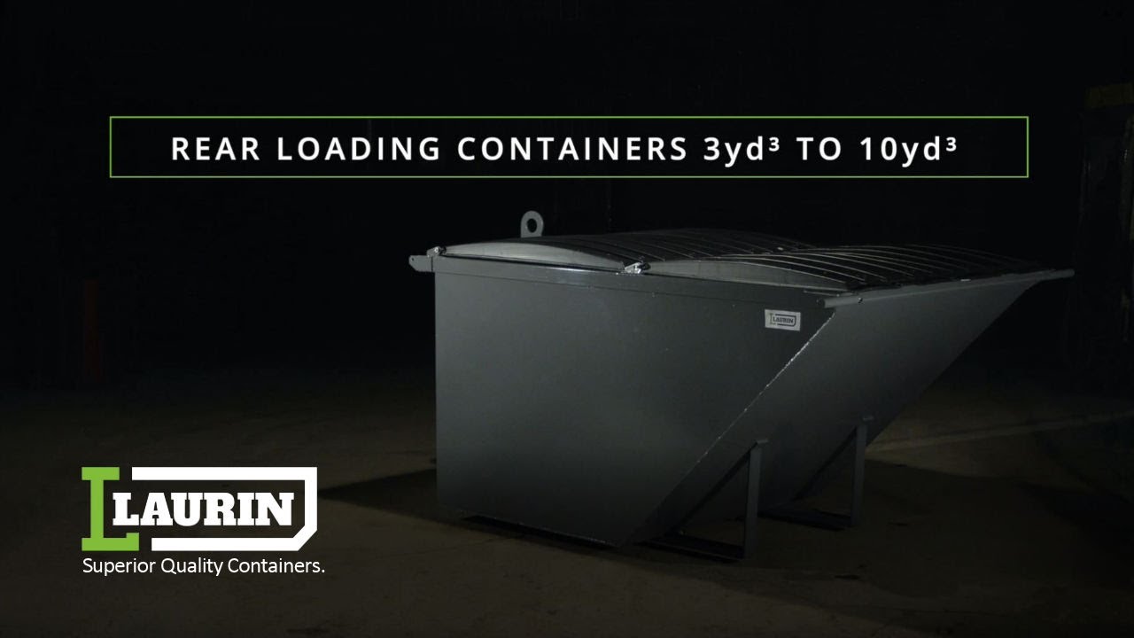 Laurin Containers: Rear loading containers 3yd&sup3; to 10yd&sup3;