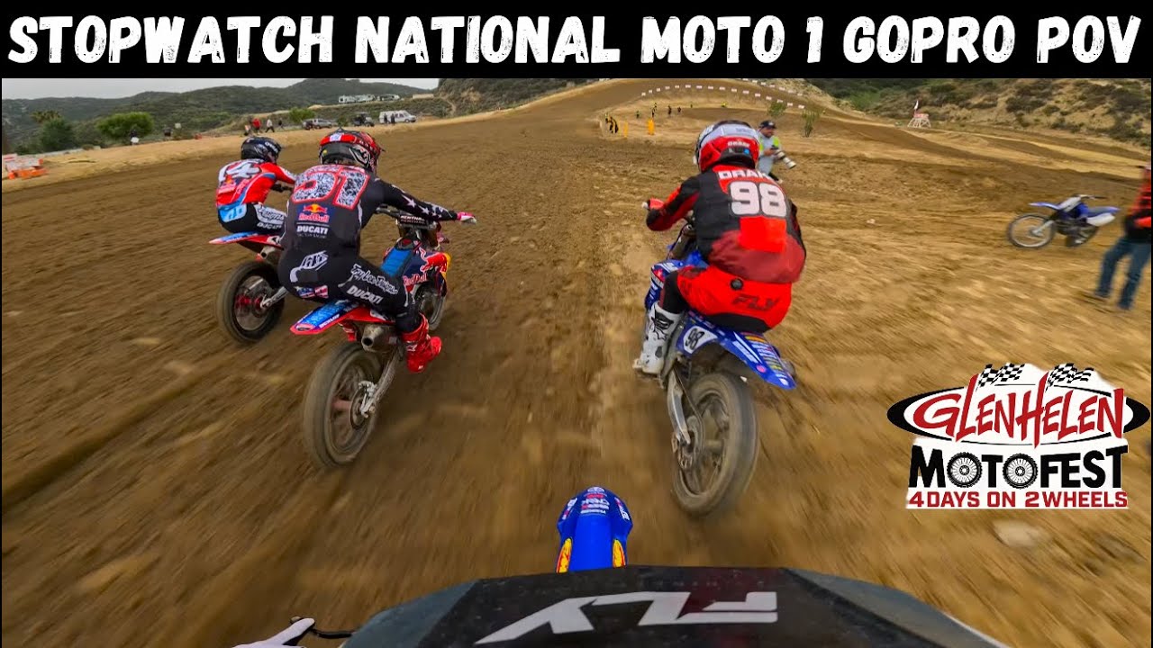 HELMET CAM - 250F vs 450&rsquo;s at the Glen Helen Stopwatch National with Lux Turner (GoPro POV)