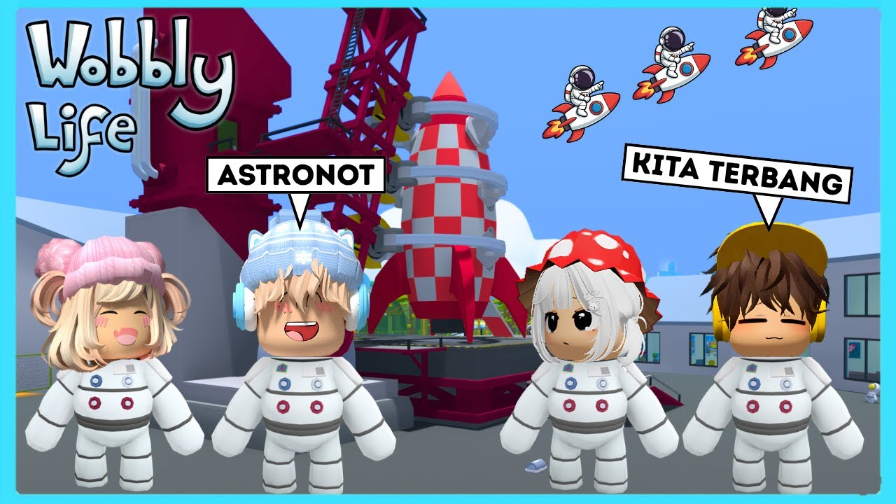 Bang Boy Dan Caca Menjadi Astronot Di Game Wobbly Life ft @Shasyaalala