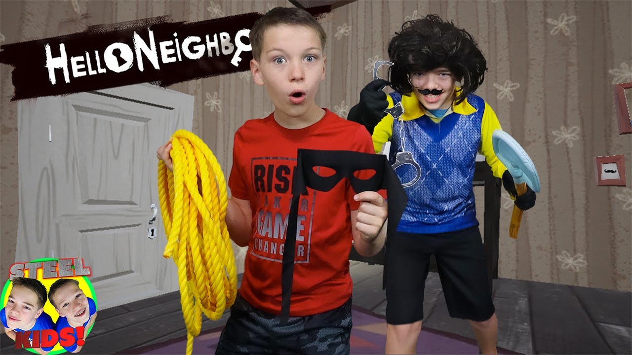 HELLO NEIGHBOR In Real Life's SECRET! | Steel Kids