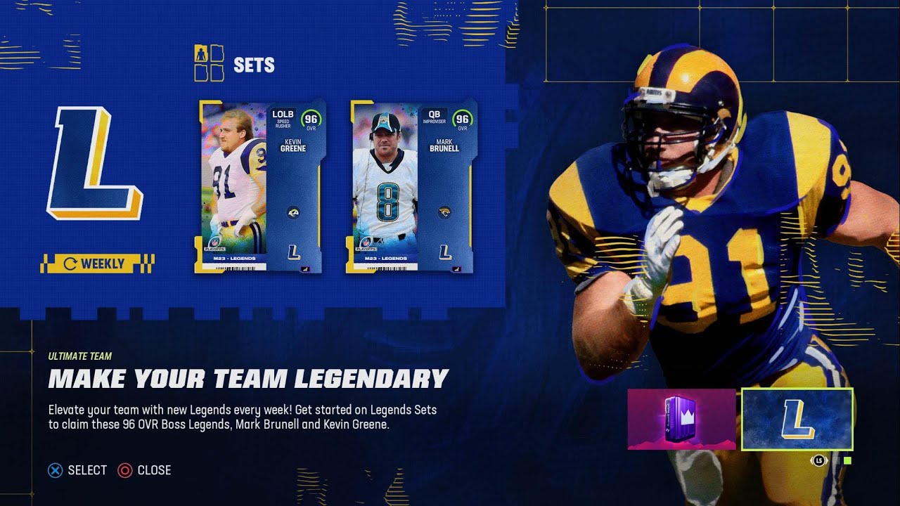 Legends Release #21: Mark Brunell, Kevin Greene, & LTDs Doug Baldwin & Sammy Knight | Madden 23