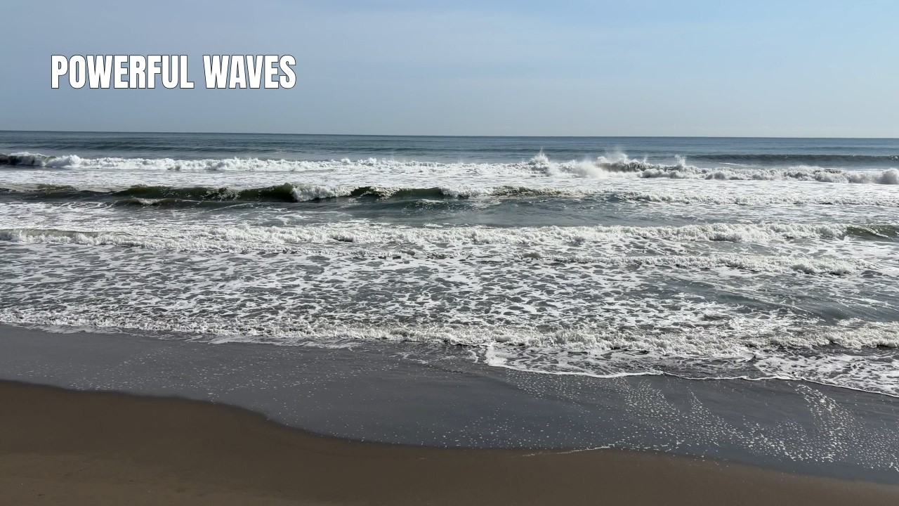 荒波が打ち寄せる白子海岸 | 30分 4K | Powerful Ocean Waves Crashing