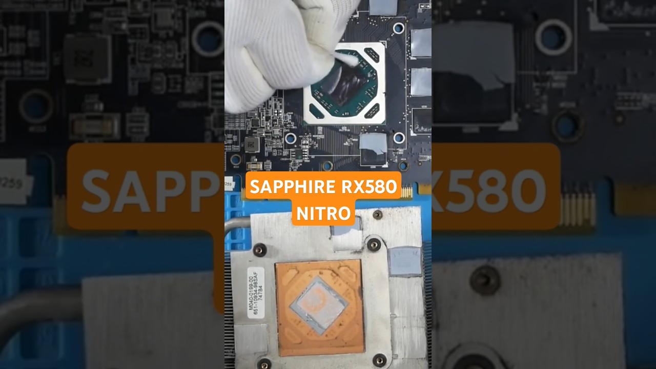Sapphire Rx580 Nitro #amd #gaming #pc #gamer #cleaning #shorts
