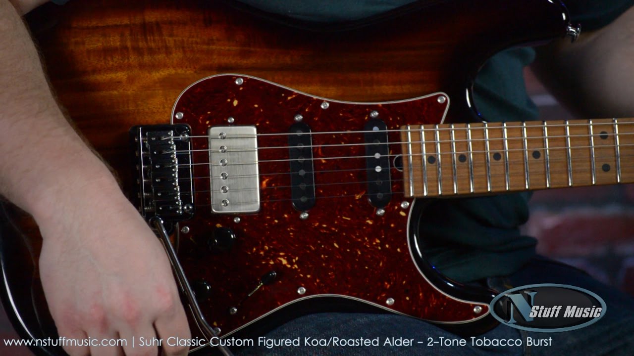 Suhr Classic Custom Figured Koa/Roasted Alder - 2-Tone Tobacco Burst