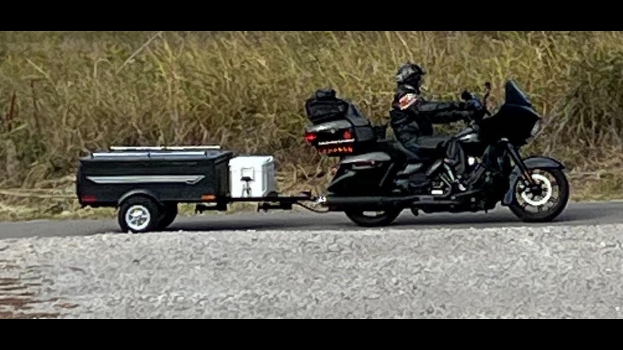 I purchased a new to me trailer! #motorcycletravel #camping #trailer