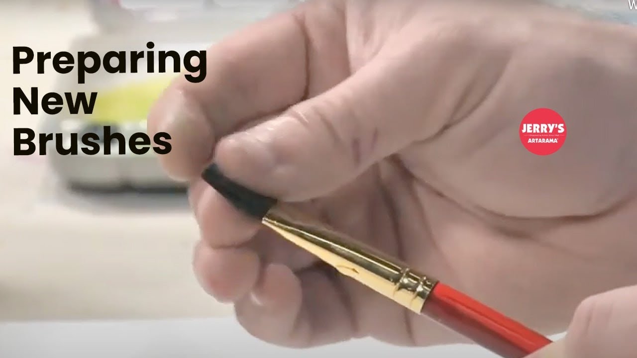 How To Prepare Brand New Brushes For Painting In All Media! - with Artist Michael Goldstein