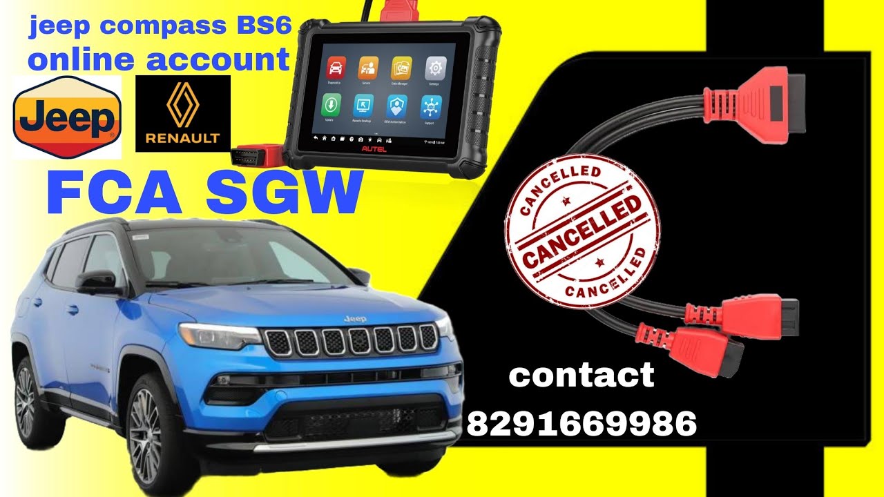 Jeep campass online diagnose / autel mx900 online account SGW FCA