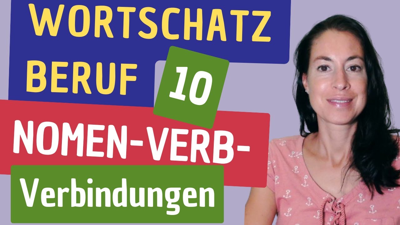 Wortschatz BERUF - 10 NOMEN-VERB-Verbindungen - Kunden betreuen - Richtung einschlagen - (DaF B2/C1)