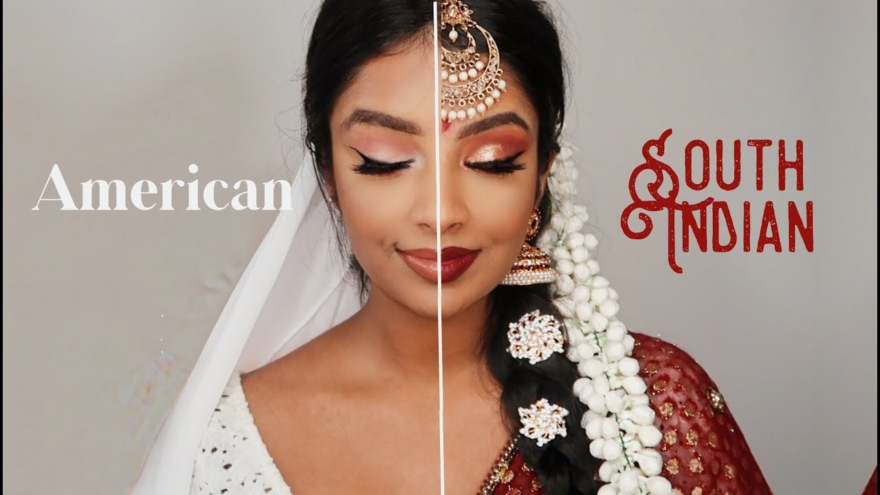 South Indian/Bollywood Bride Vs American Bride Makeup | Nivii06