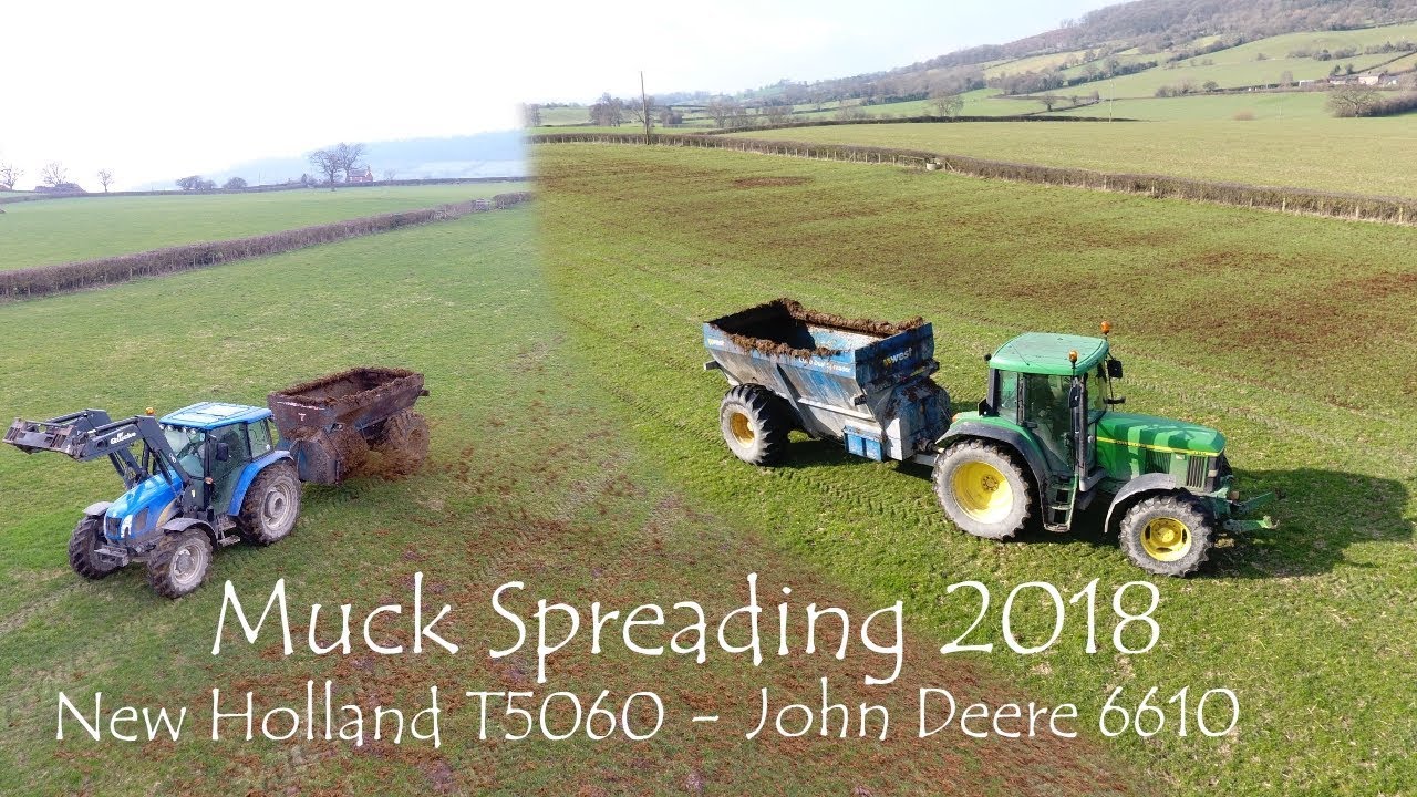 Muck Spreading 2018 - 2 West Dual Spreaders