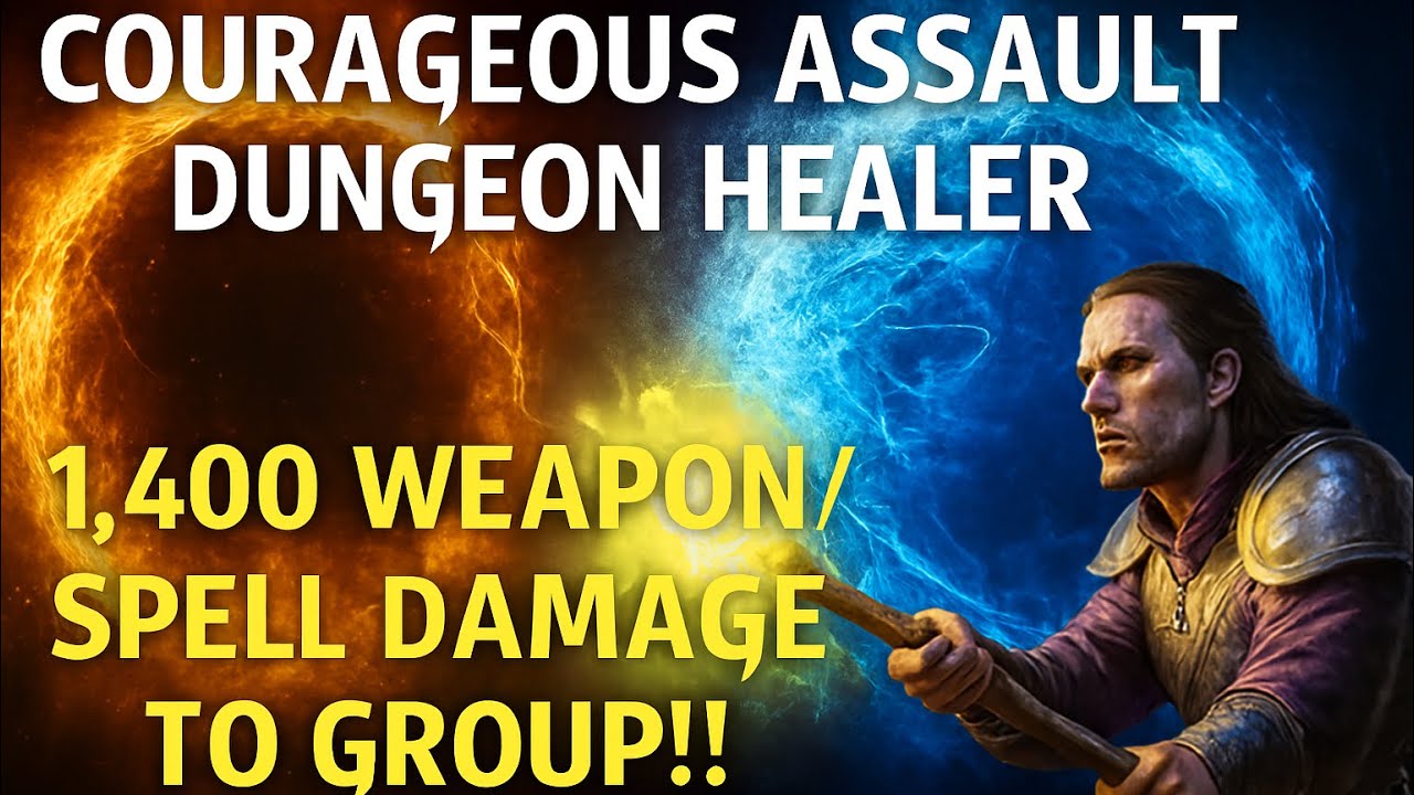 ESO Courageous Assault Healer Build | Massive Group Buffs + PvE Sustain Guide