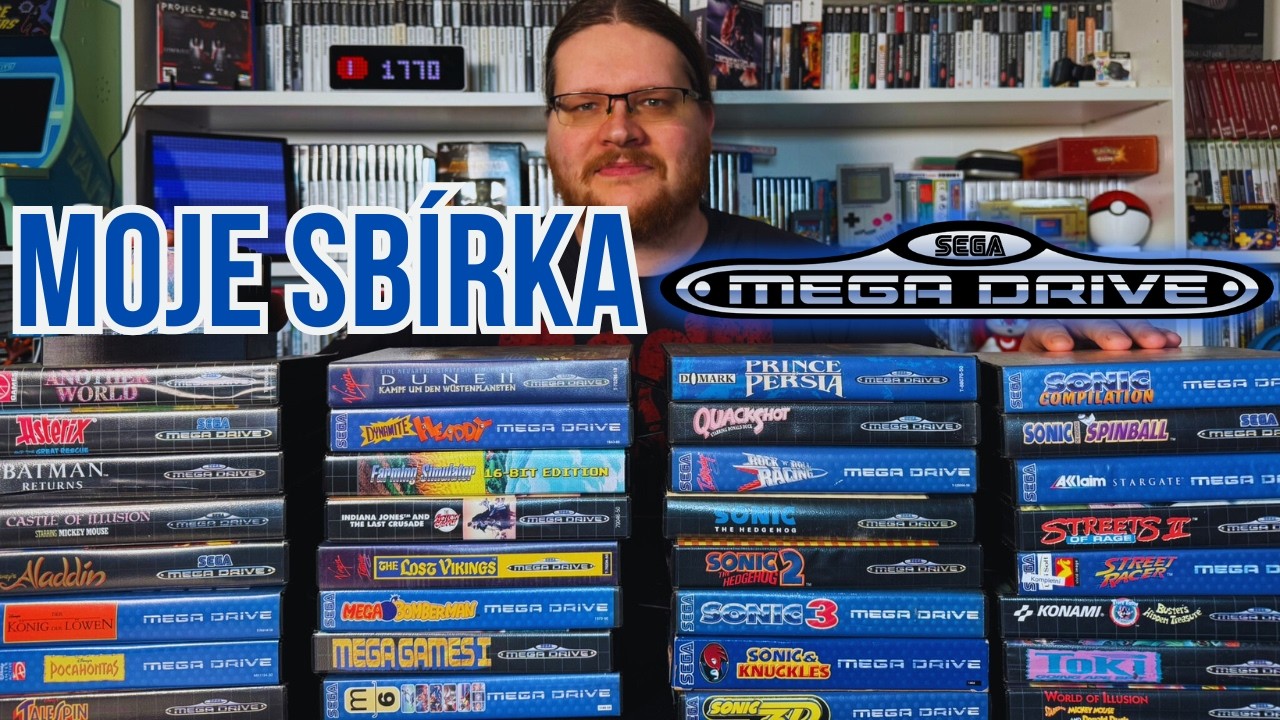 Moje sbírka her na Sega Mega Drive (30+ her)