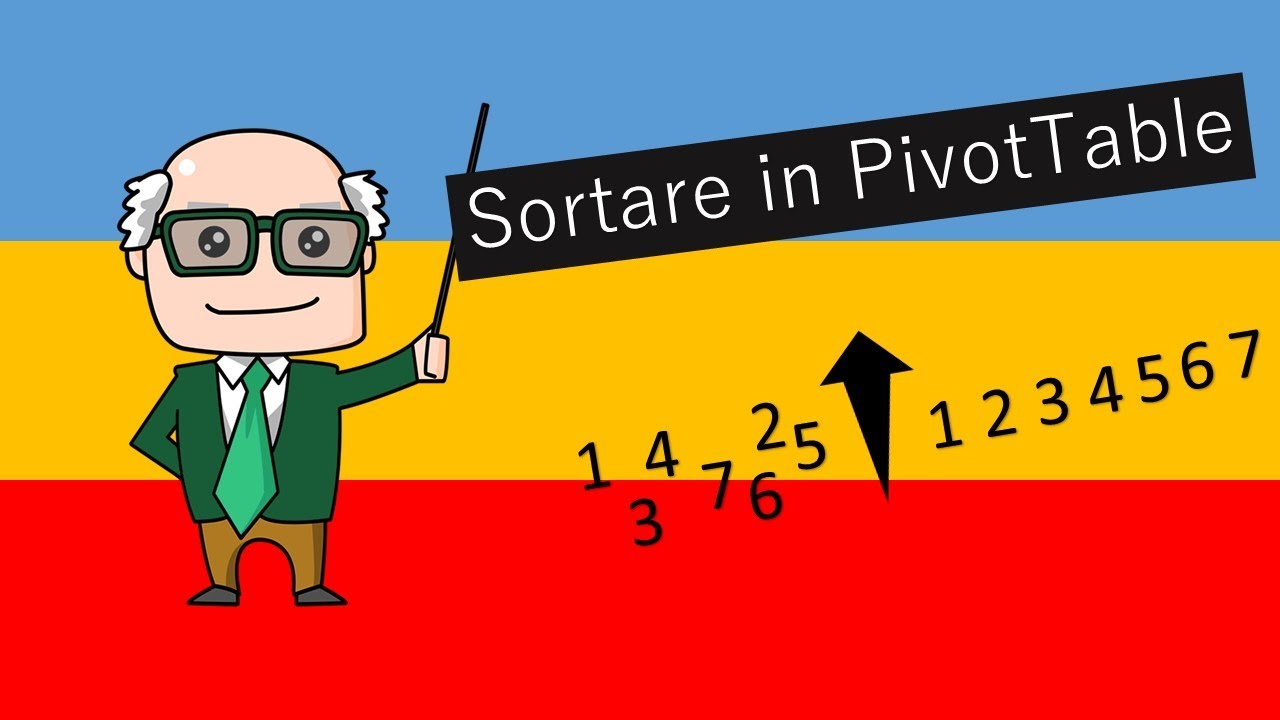 19 Excel - Sortare PivotTable