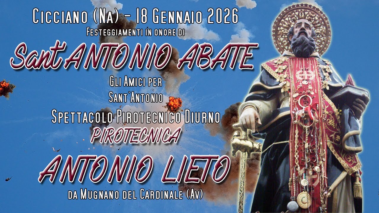 CICCIANO (Na) - Sant'ANTONIO ABATE 2026 - PIROTECNICA ANTONIO LIETO (Daylight Show)