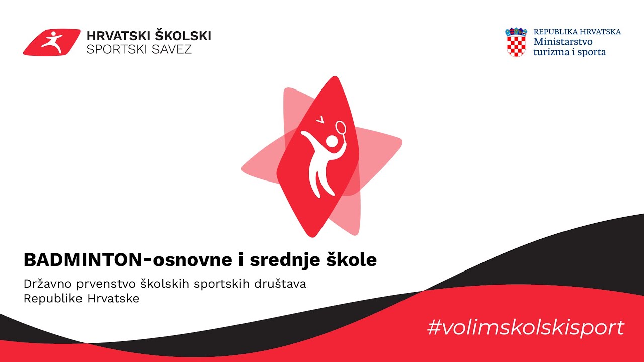 BADMINTON - Stream 1 | Državno prvenstvo ŠSD-a RH u badmintonu za OŠ i SŠ | Poreč, 2026.