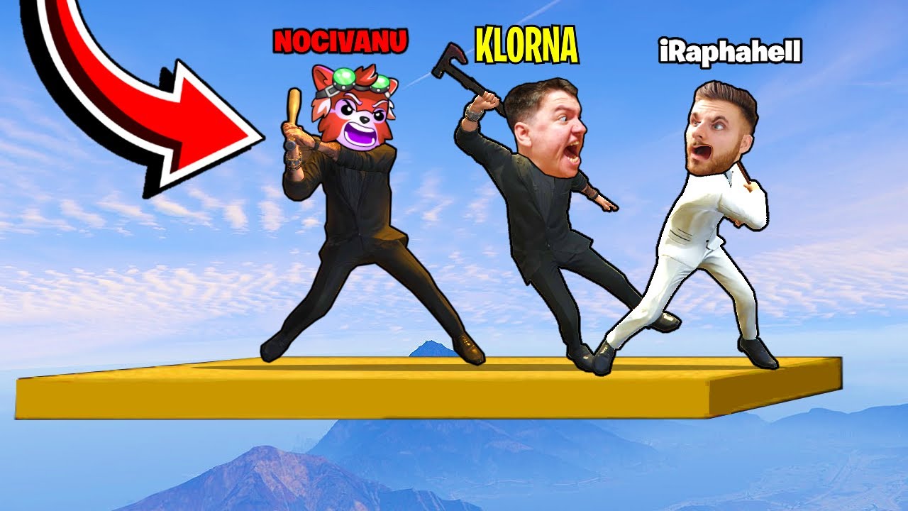LUPTE CU PUMNI SI ARME LA 1000M PE GTA 5!