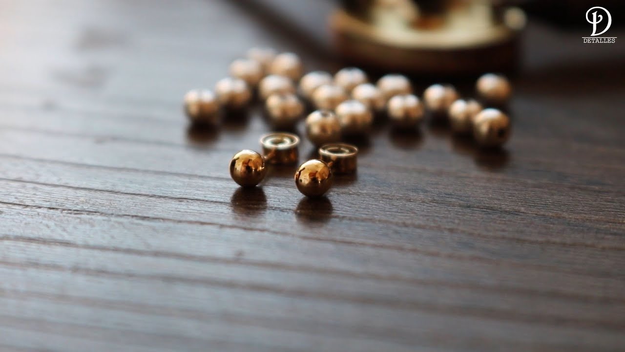 Aprende hacer desde cero Aretes para recién nacida de oro - joyeria