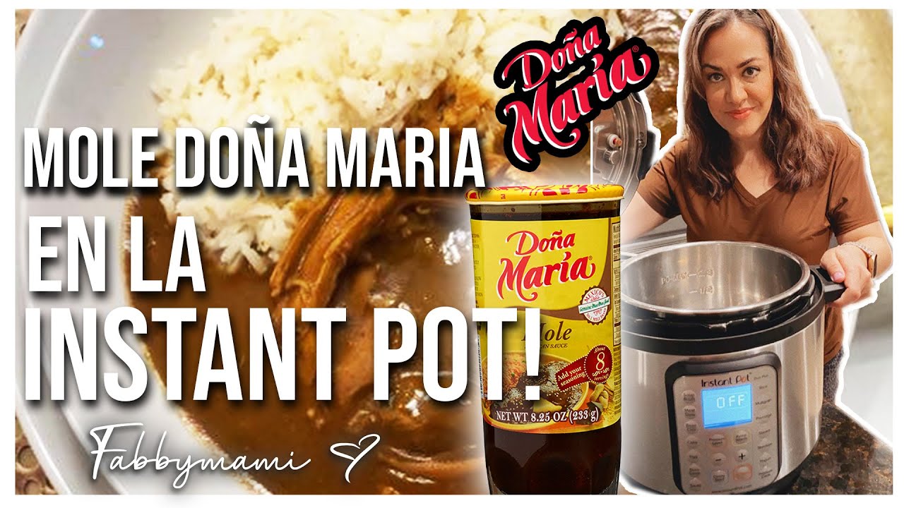 CÓMO HACER MOLE DE VASITO DOÑA MARÍA EN LA INSTANT POT /Recetas con pollo Rostizado (mole de vasito)
