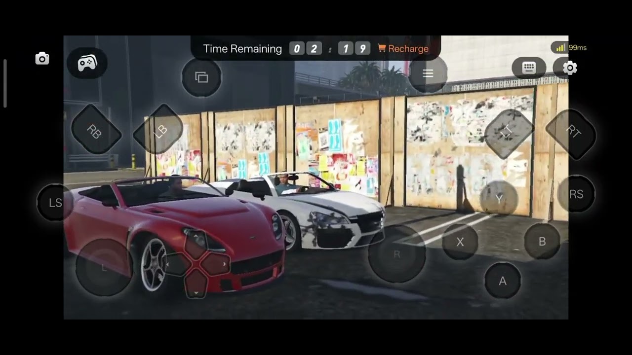 I am playing GTA 5 on my mobile to see how the game runs on the mobile. 