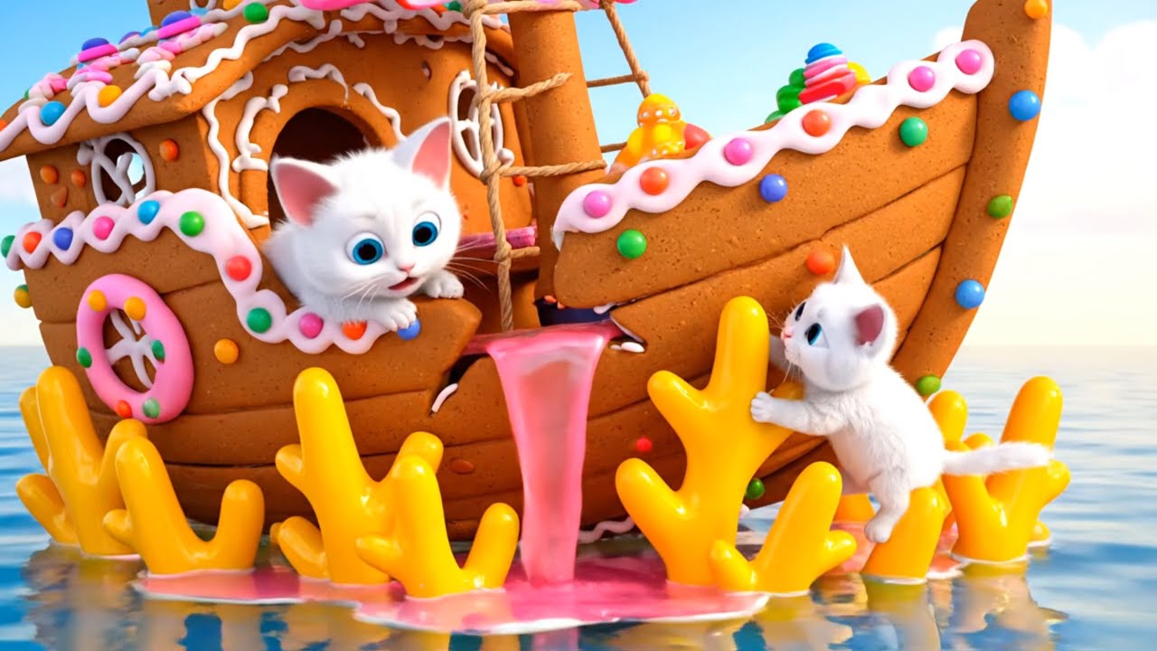 Mama Cat Trims Fur on the Farm and Makes Tiger Hat For Kittens At Home🐾🎩🐯