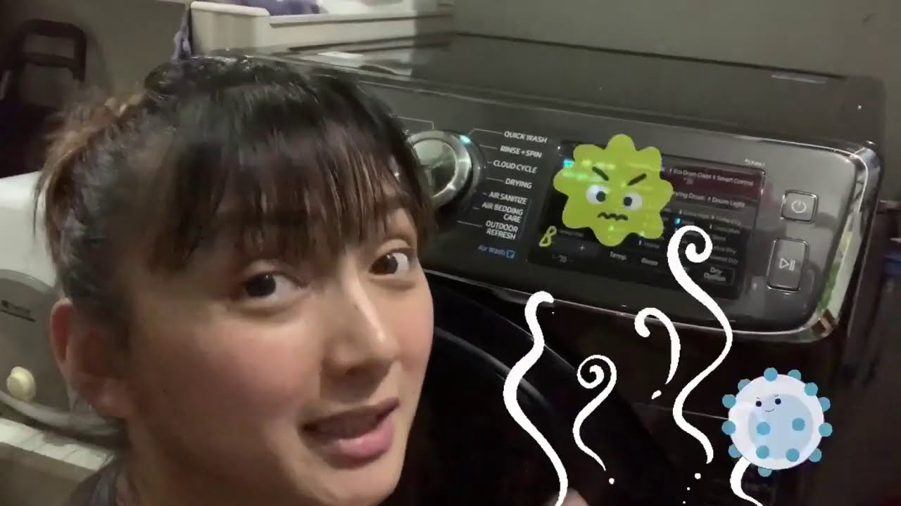 Iya Villania with her Washer Dryer & SmartThings App | Samsung