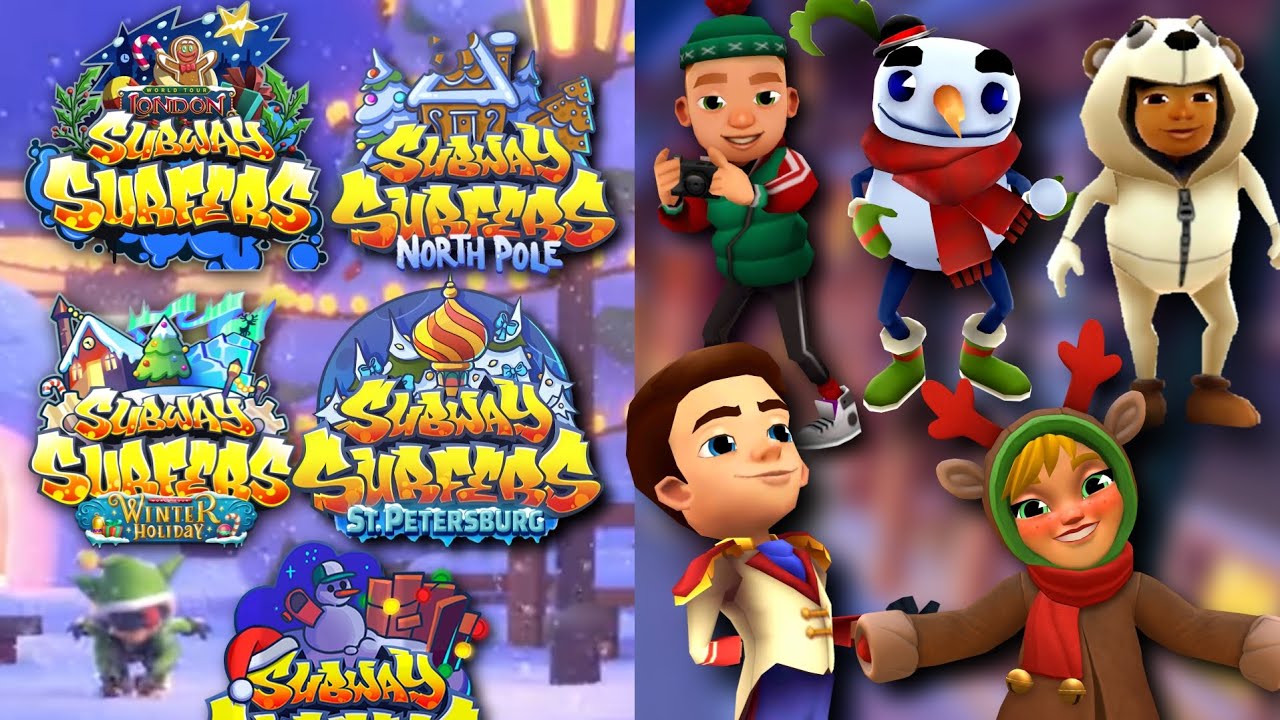 Todas as Atualizações de Natal do Subway Surfers! (2012-2022) (Atualizado)