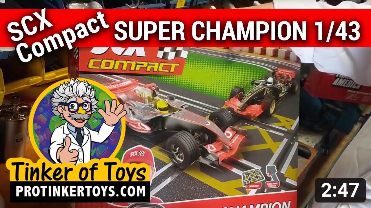 Unboxing | SCX Compact Super Champion 1/43 Slot Car Set Race C10124X5U0