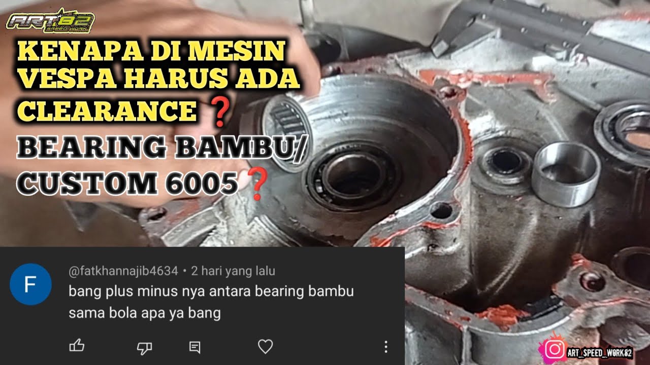 PLUS MINUS BEARING BAMBU DAN BEARING 6005.❗❗