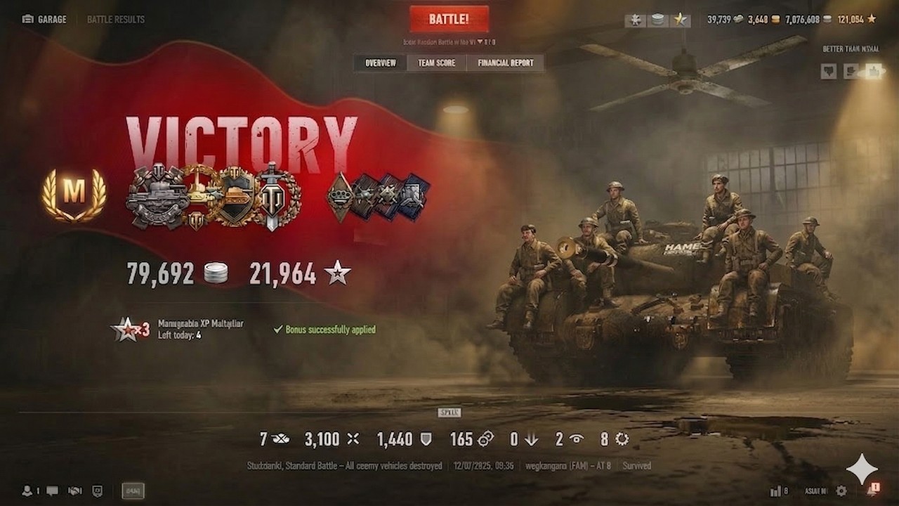 AT 8 • 3.1K DMG • 1.4K Blocked • 7 Kills • Full Gameplay