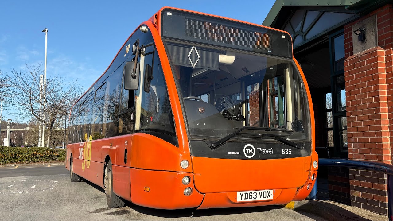 **RARE ALLOCATION** 835 on the 70 to Sheffield (STRUGGLE, LOUD MERCEDES GEARBOX WHINE)