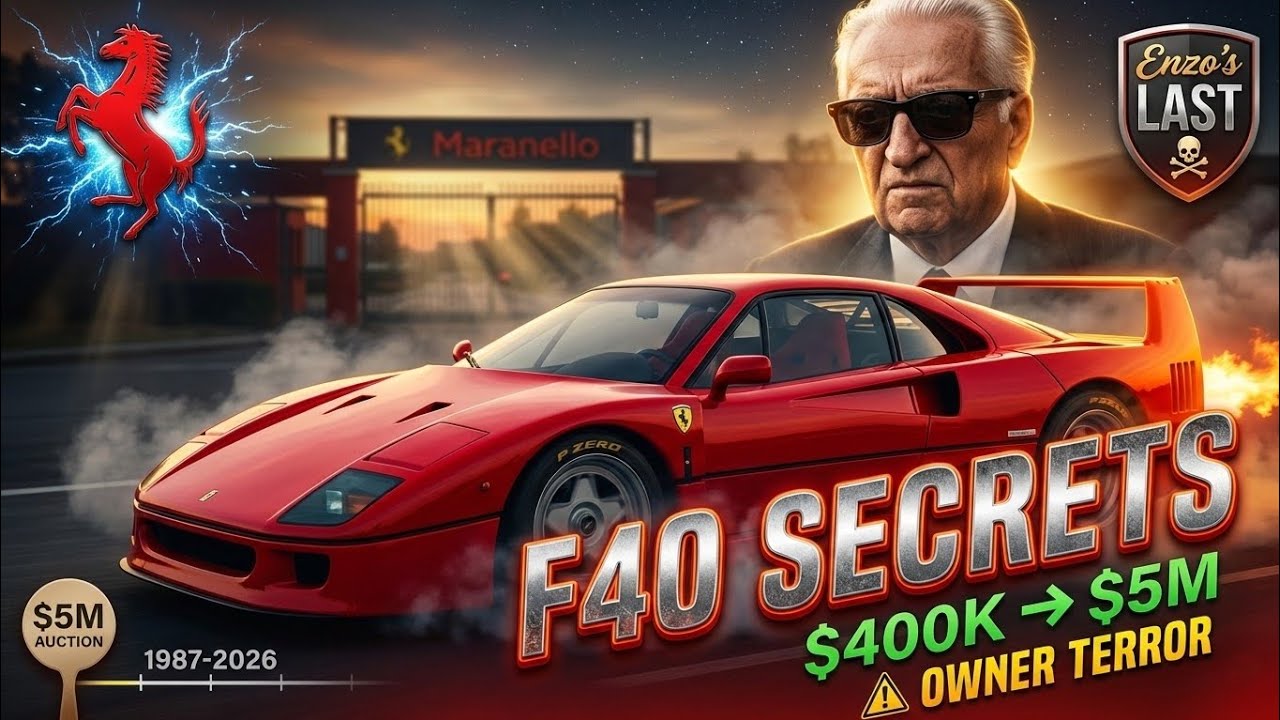 Ferrari F40: Enzo's Raw Beast - Full History, Owner Secrets & $5M Legacy (1987)