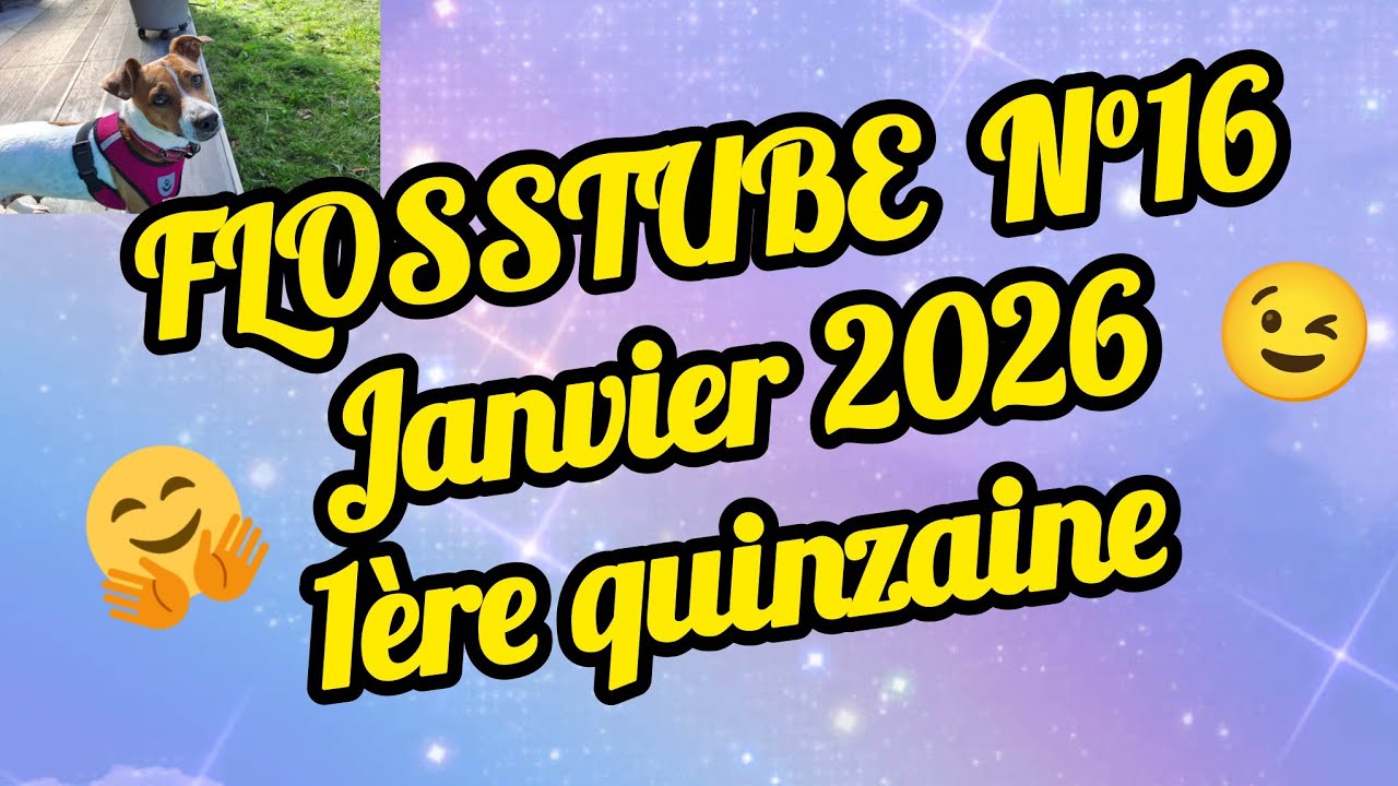 FLOSSTUBE N °16 JANVIER 2026- 1ère quinzaine #flosstube #pointdecroix #pourtoi #pourtous #plaisir 