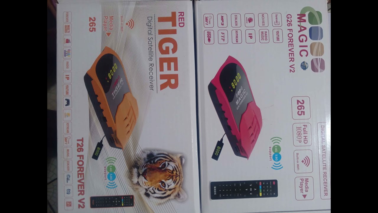 Magic G26  & Tiger T26  Free to Air  Decoders Compared