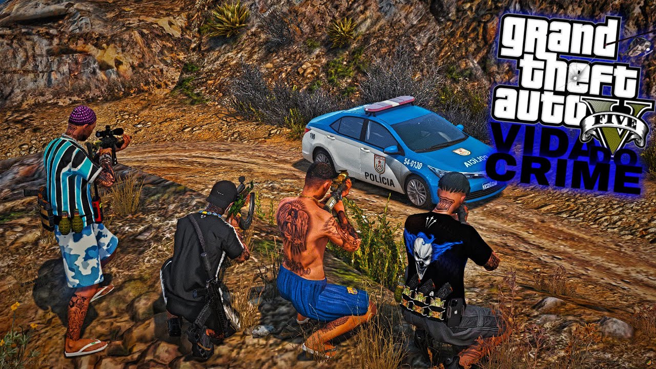 GTA 5:VIDA DO CRIME:FOMOS TREINAR TIRO E OS CANA BROTOU EP4 TP5