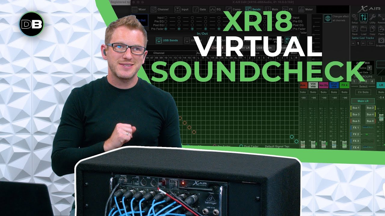 Виртуальная проверка звука Behringer XR18
