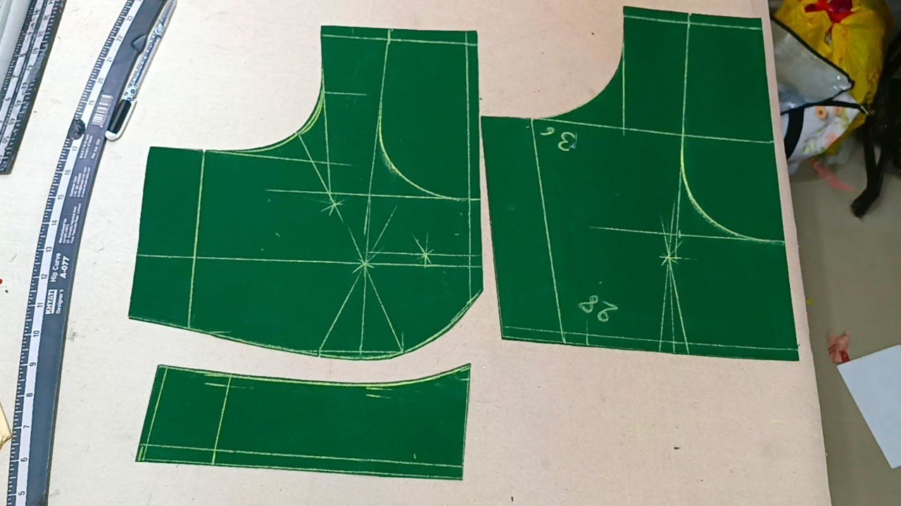 easy cross  cutting blouse #cutting #blouse  #blouseworld #perfect  #marking