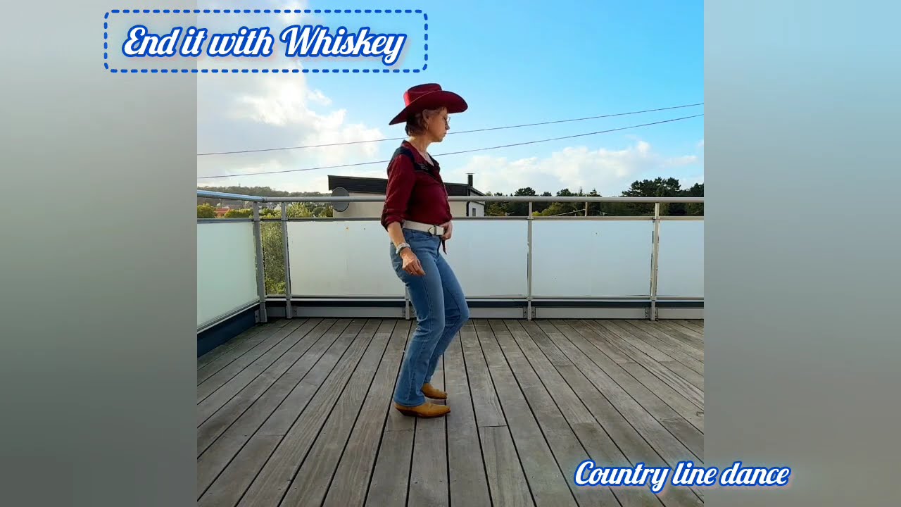 End it with Whiskey - country line dance demo