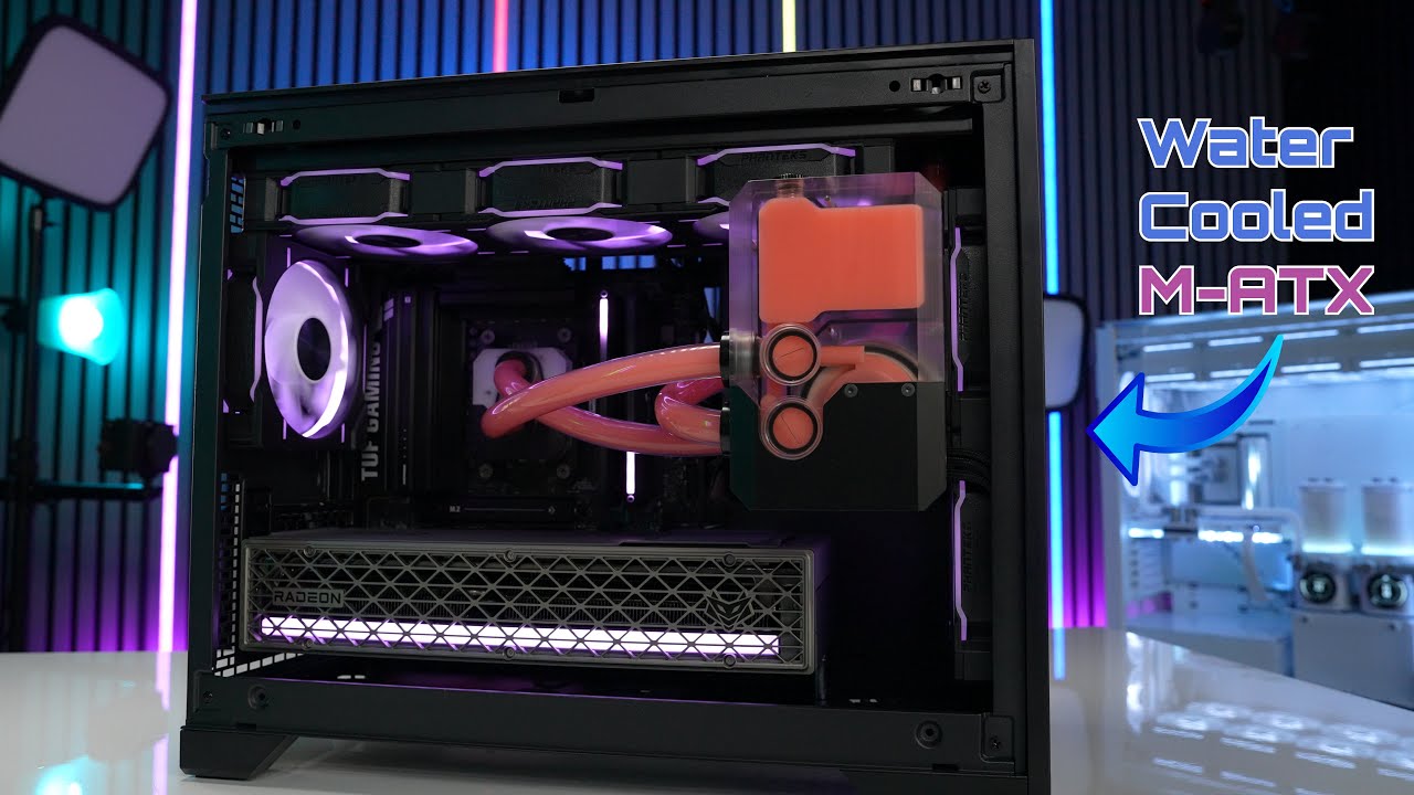 This Small Case Packs a Punch! Phanteks XT M3 + 7800X3D + RX 9070 XT Water-Cooled Build