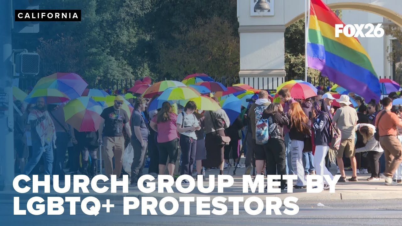 Westboro Baptist Church met with counter-protesters at Roosevelt High School